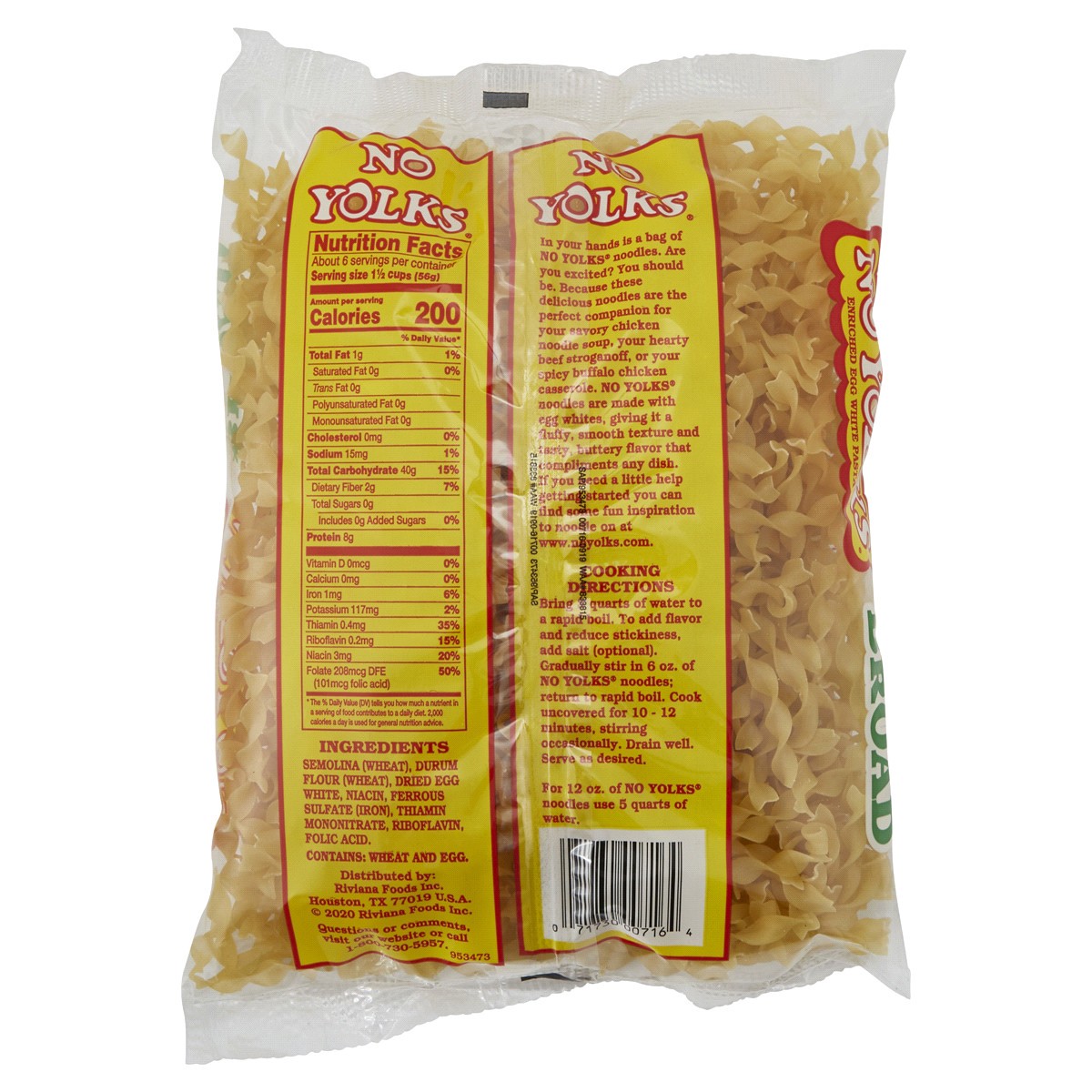 slide 2 of 2, No Yolks Broad Macaroni 12 oz, 12 oz