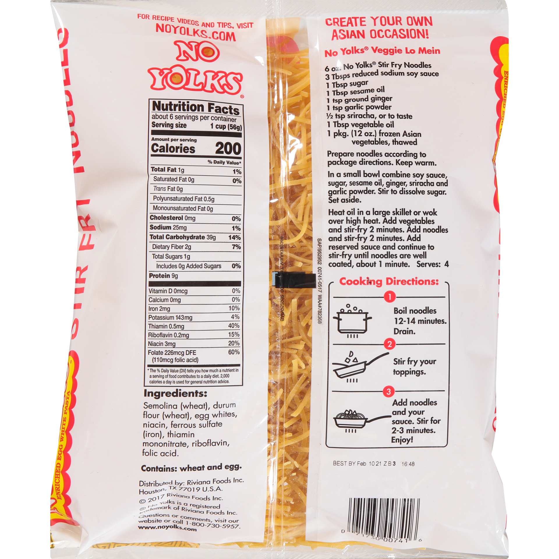 No Yolks Stir Fry Noodles 12 oz Shipt