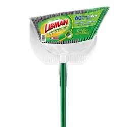Libman Angle Broom And Dustpan - Green/White