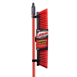 Libman Multisurface Push Broom Red