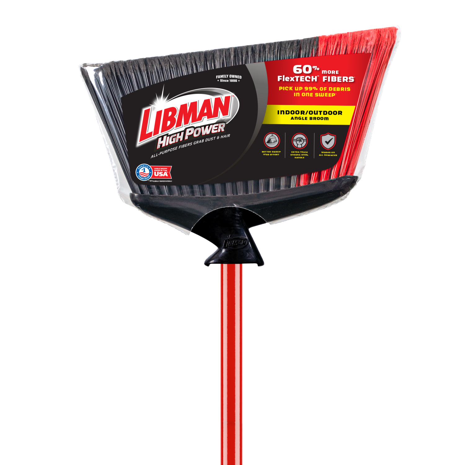 slide 1 of 5, Libman Angle Broom 1 ea, 1 ct
