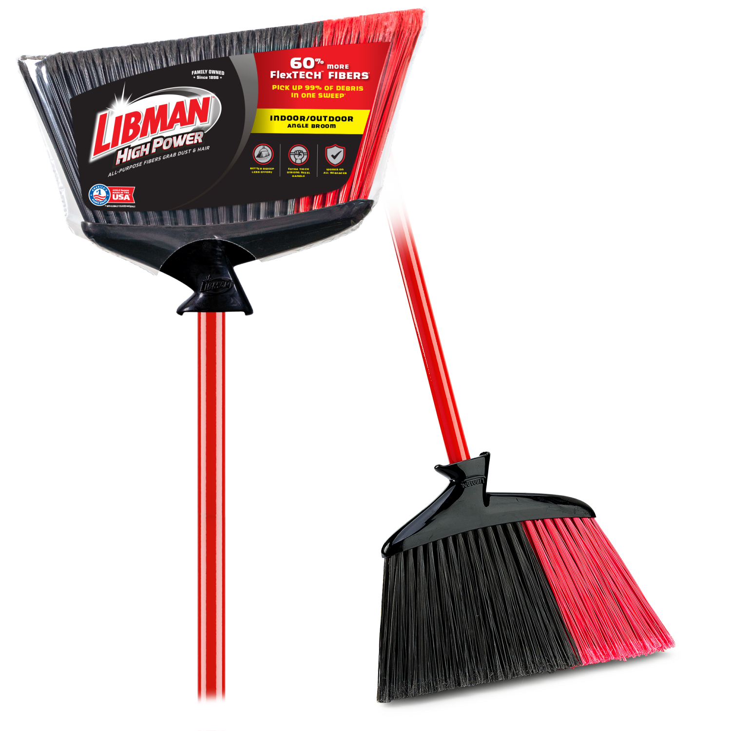 slide 4 of 5, Libman Angle Broom 1 ea, 1 ct