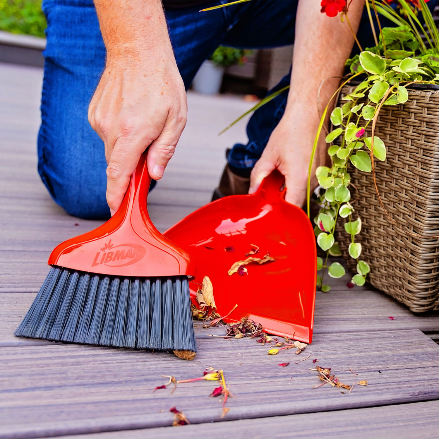 slide 2 of 5, Libman High Power Dust Pan with Whisk Broom, 1 ct