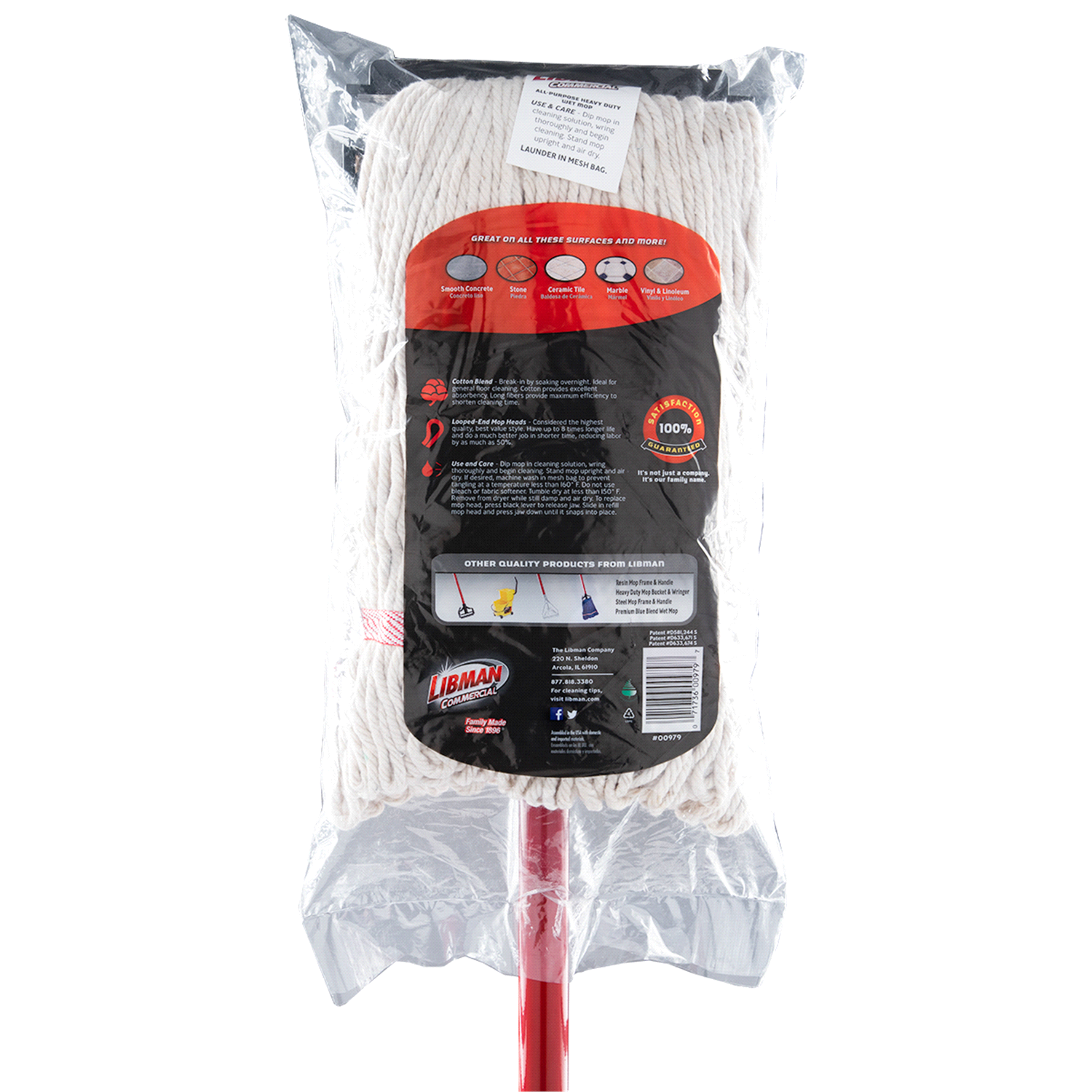 slide 2 of 2, Libman All-Purpose Heavy Duty Wet Mop, 1 ct