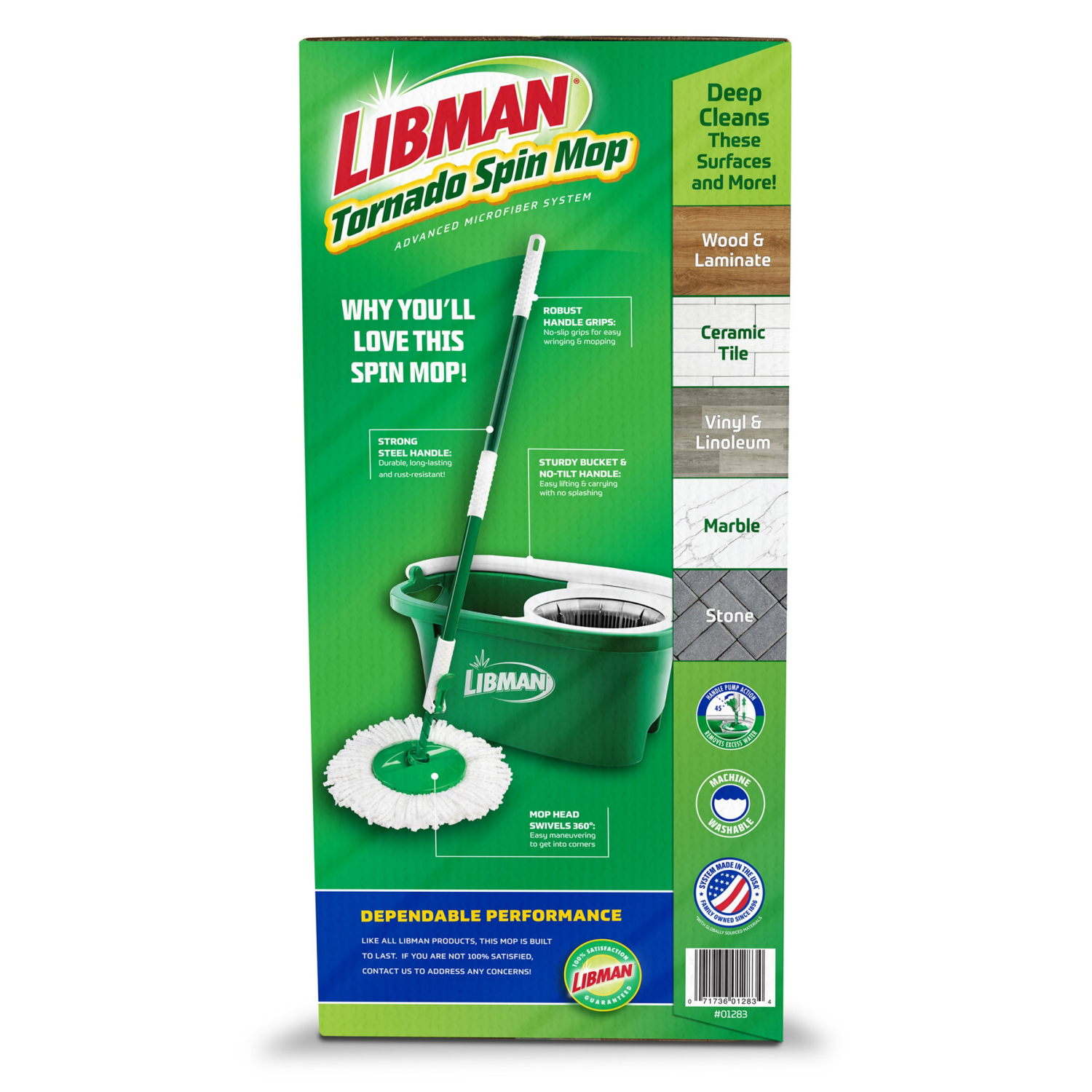 slide 2 of 8, Libman Tornado Spin Mop System, 1 ct