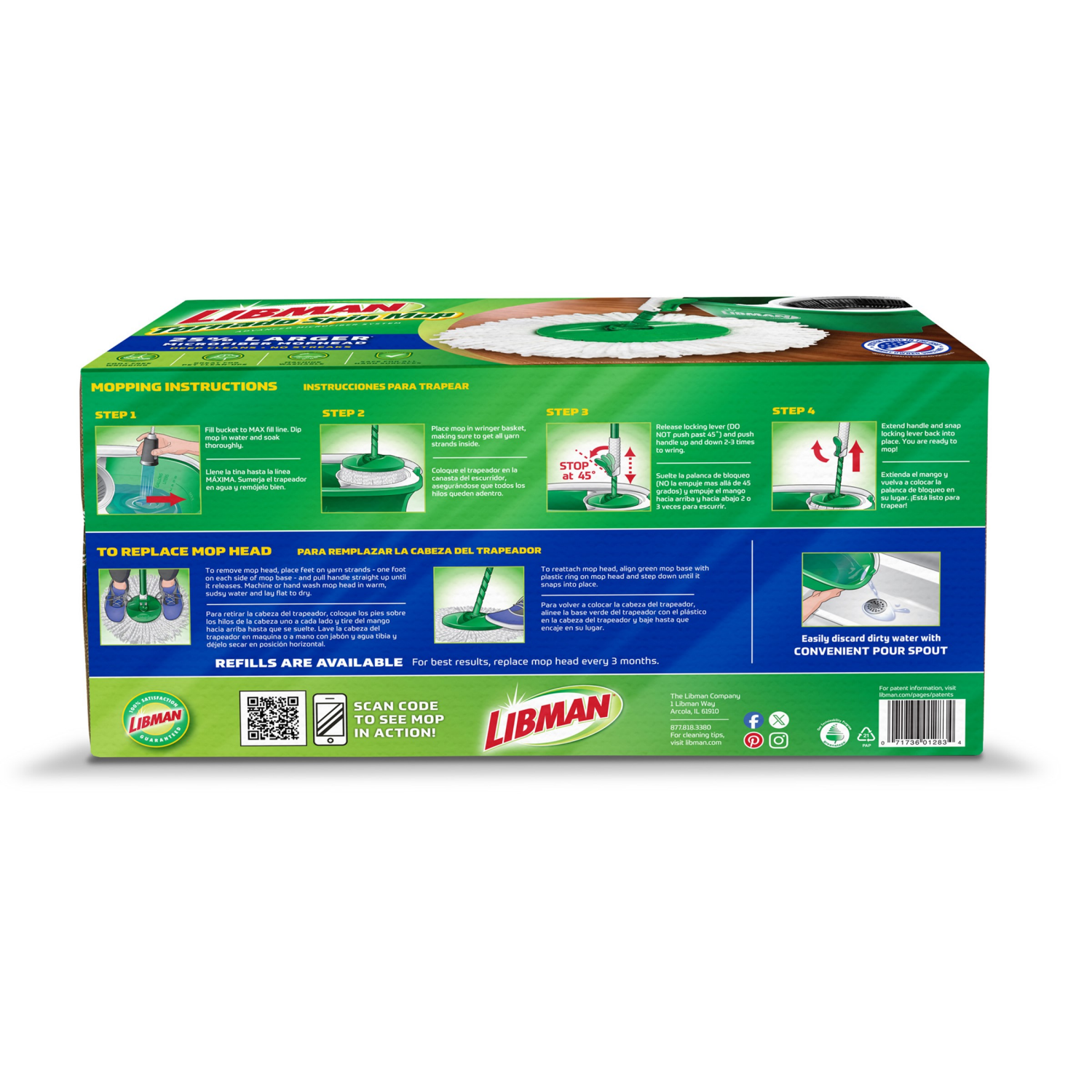 slide 5 of 8, Libman Tornado Spin Mop System, 1 ct