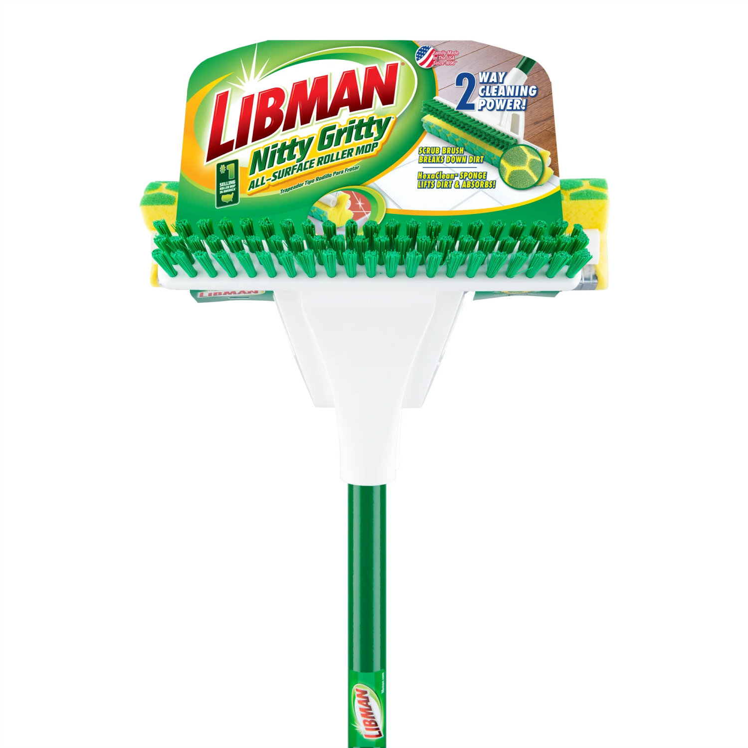 slide 4 of 6, Libman Nitty Gritty Roller Mop, 1 ct