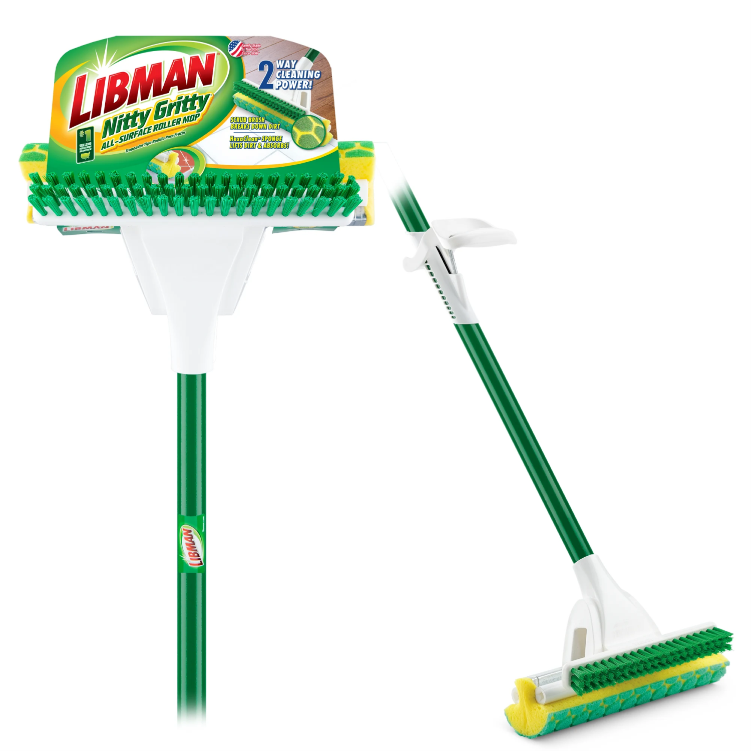 slide 1 of 6, Libman Nitty Gritty Roller Mop, 1 ct
