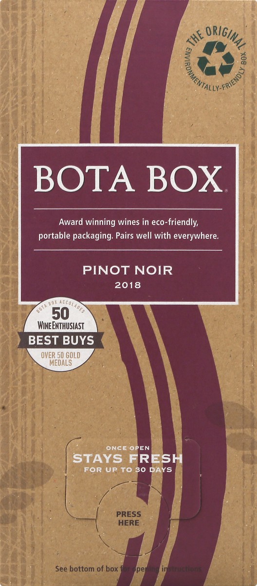 slide 4 of 9, Bota Box Pinot Noir, 3 liter