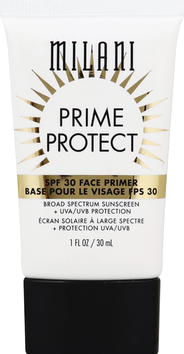 slide 2 of 2, Milani Prime Protect SPF 30 Face Primer, 1 oz