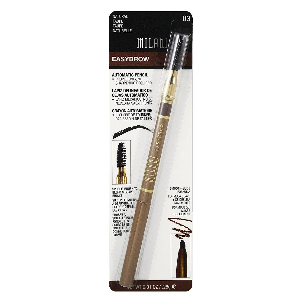 slide 2 of 3, Milani Easy Brow Mechanical Pencil - 03 Natural Taupe, 0.01 oz