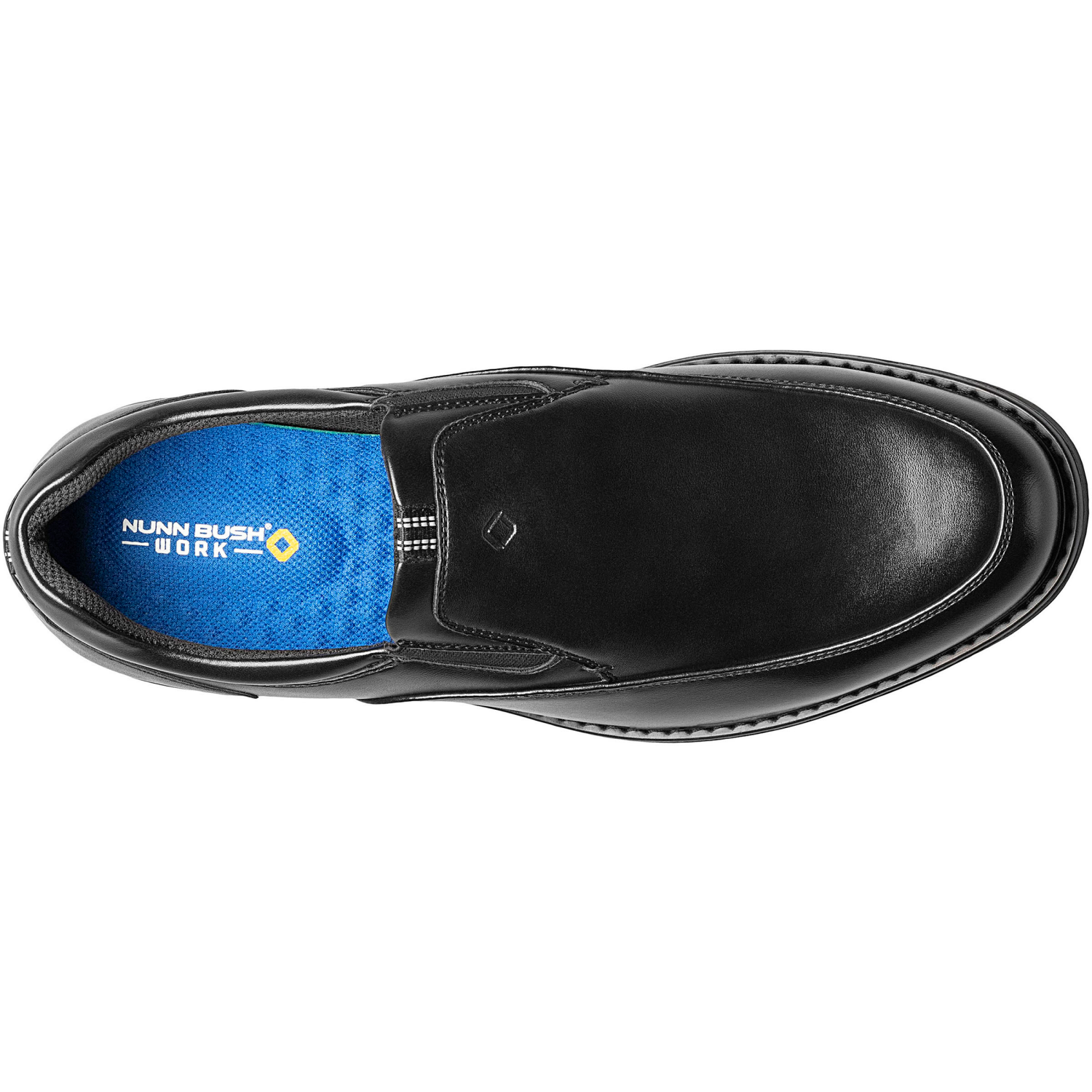 slide 4 of 4, Nunn Bush Men's Slip On Shoes, Black, Size 9.5, 1 ct