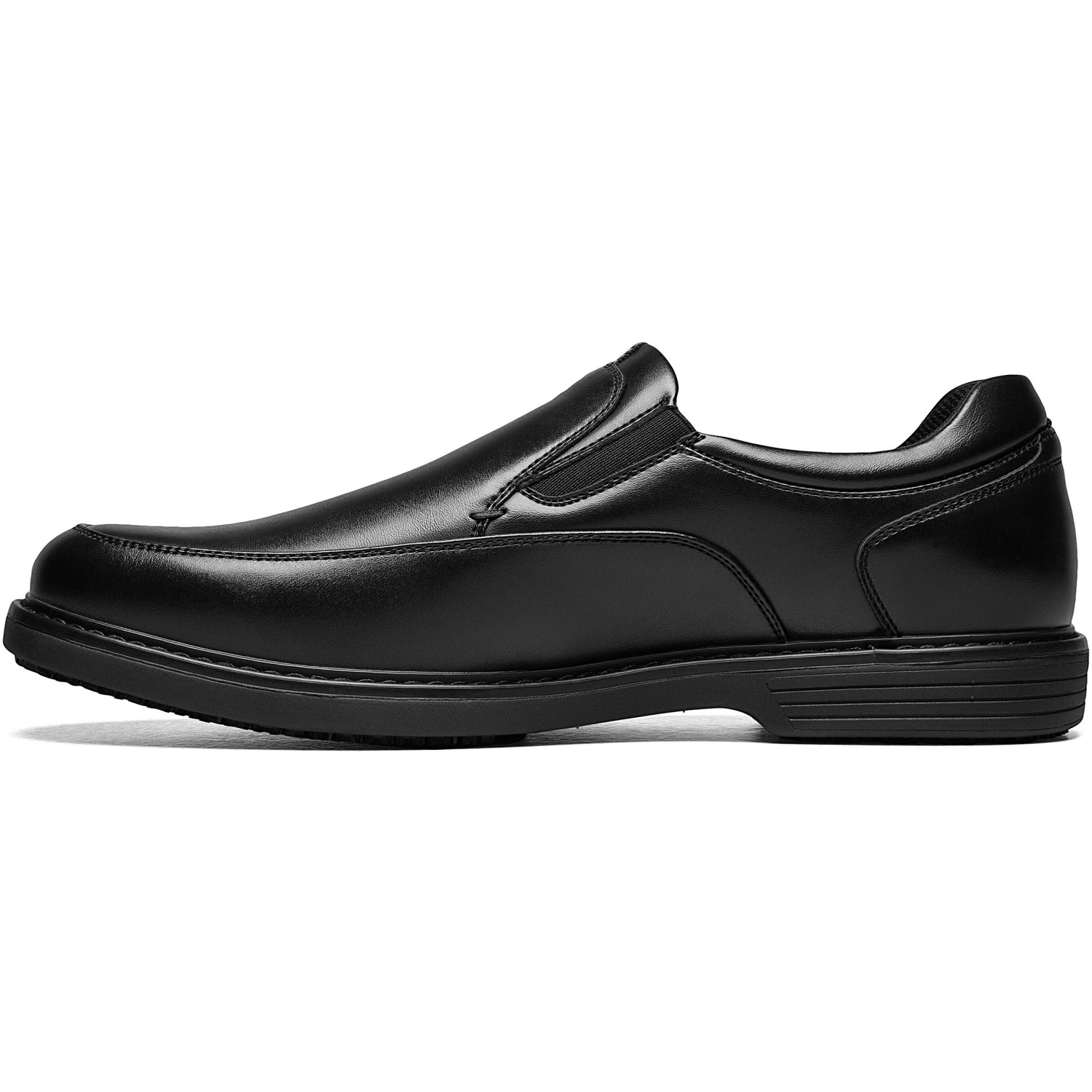 slide 2 of 4, Nunn Bush Men's Slip On Shoes, Black, Size 10, Size 10