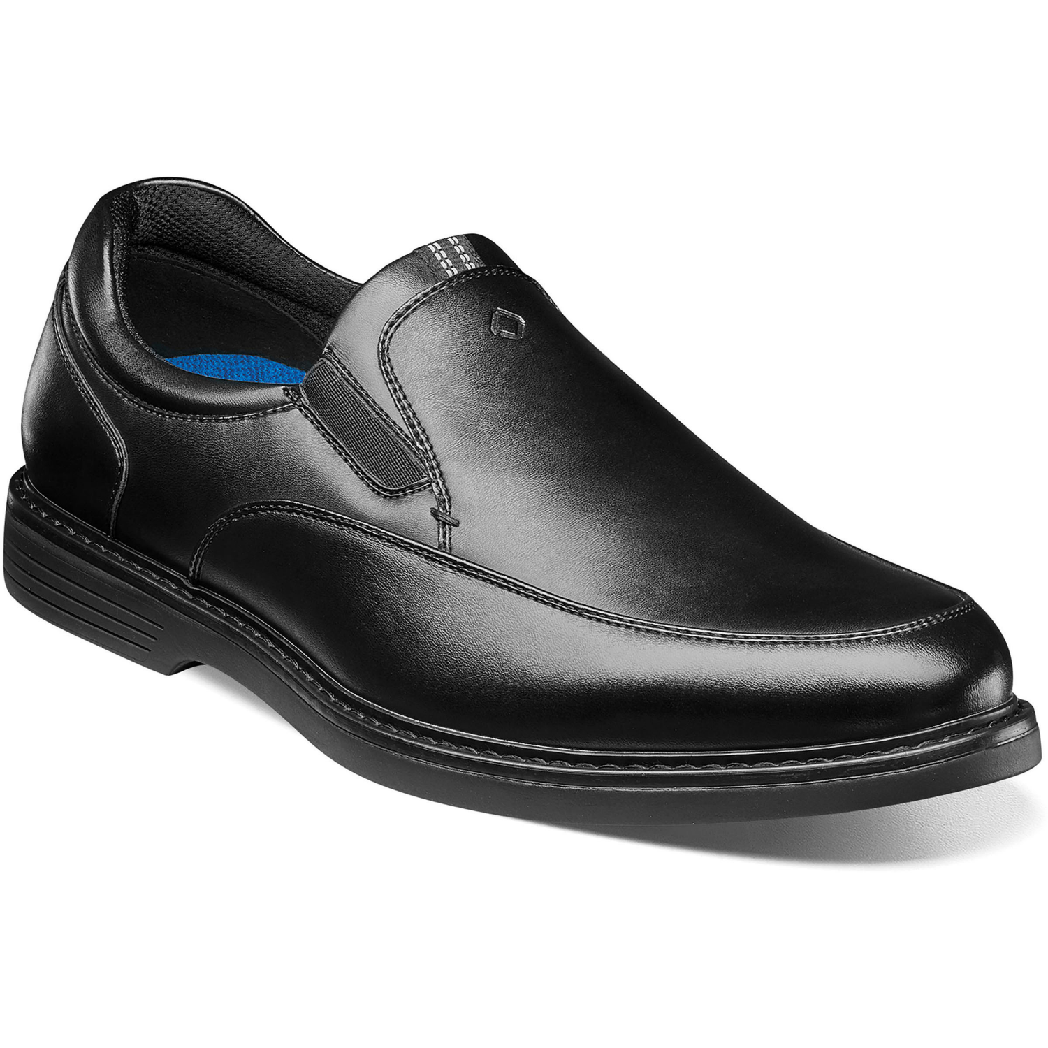 slide 6 of 7, Nunn Bush Men's Slip On Shoes, Black, Size 10.5, 1 ct