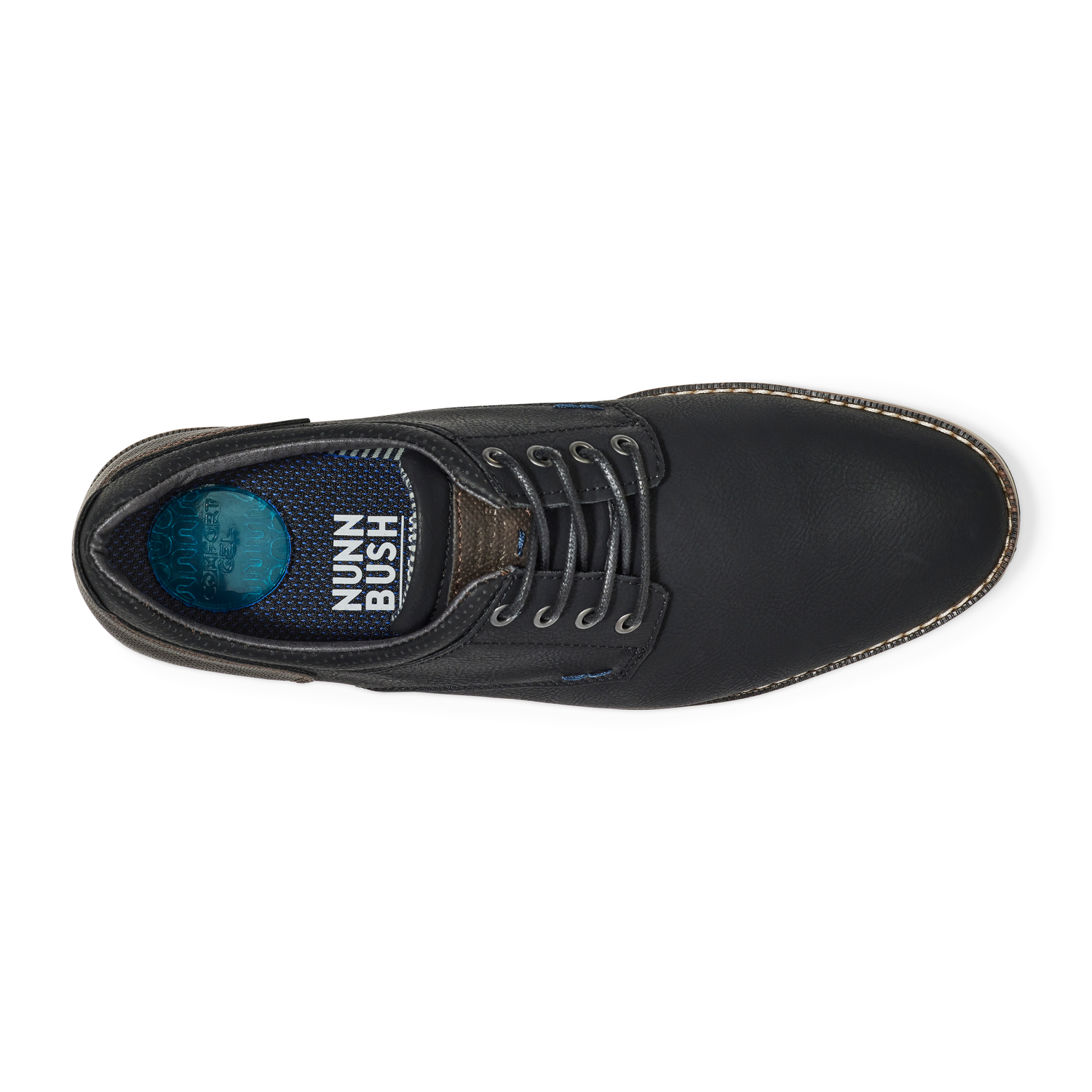 slide 6 of 6, Nunn Bush Men's Hyde Ii Pt Oxford, Black, Size 8.5, 1 ct