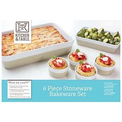 slide 1 of 1, Kitchen & Table Ceramic Boxed Bake Set, 6 ct