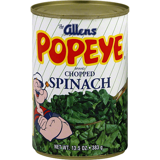 slide 2 of 2, Allens Popeye Chopped Spinach, 13.5 oz