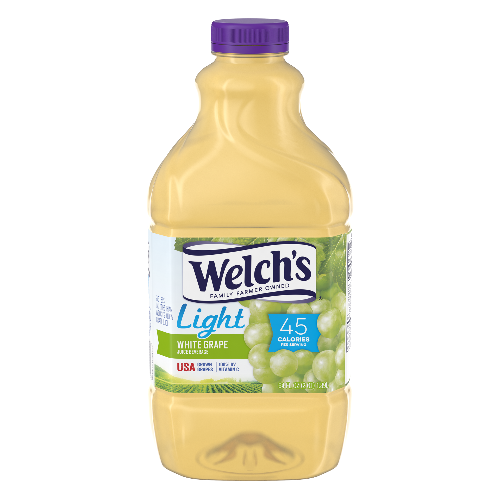 slide 1 of 4, Welch's Light White Grape Juice Beverage, 64 Fl Oz Bottle, 64 fl oz