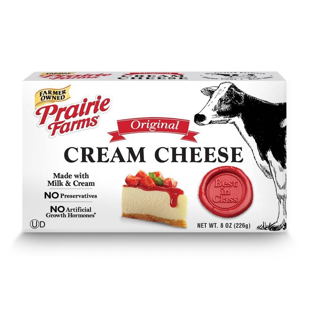 slide 1 of 1, Prairie Farms Original Cream Cheese Block, 8 oz