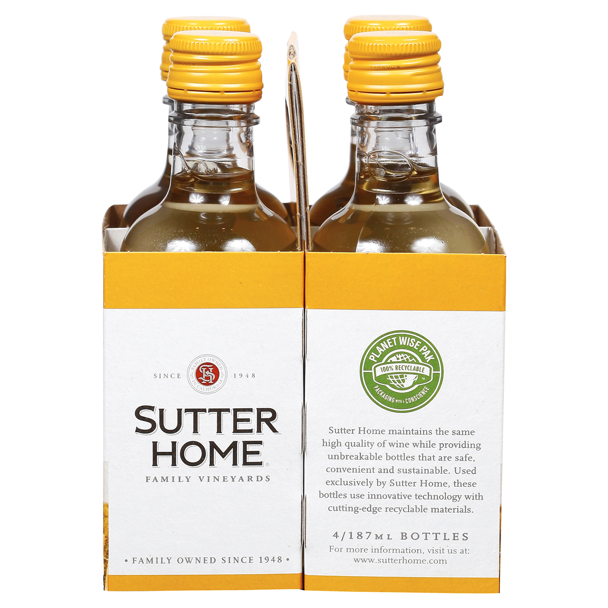 slide 2 of 5, Sutter Home Chardonnay, 187 ml