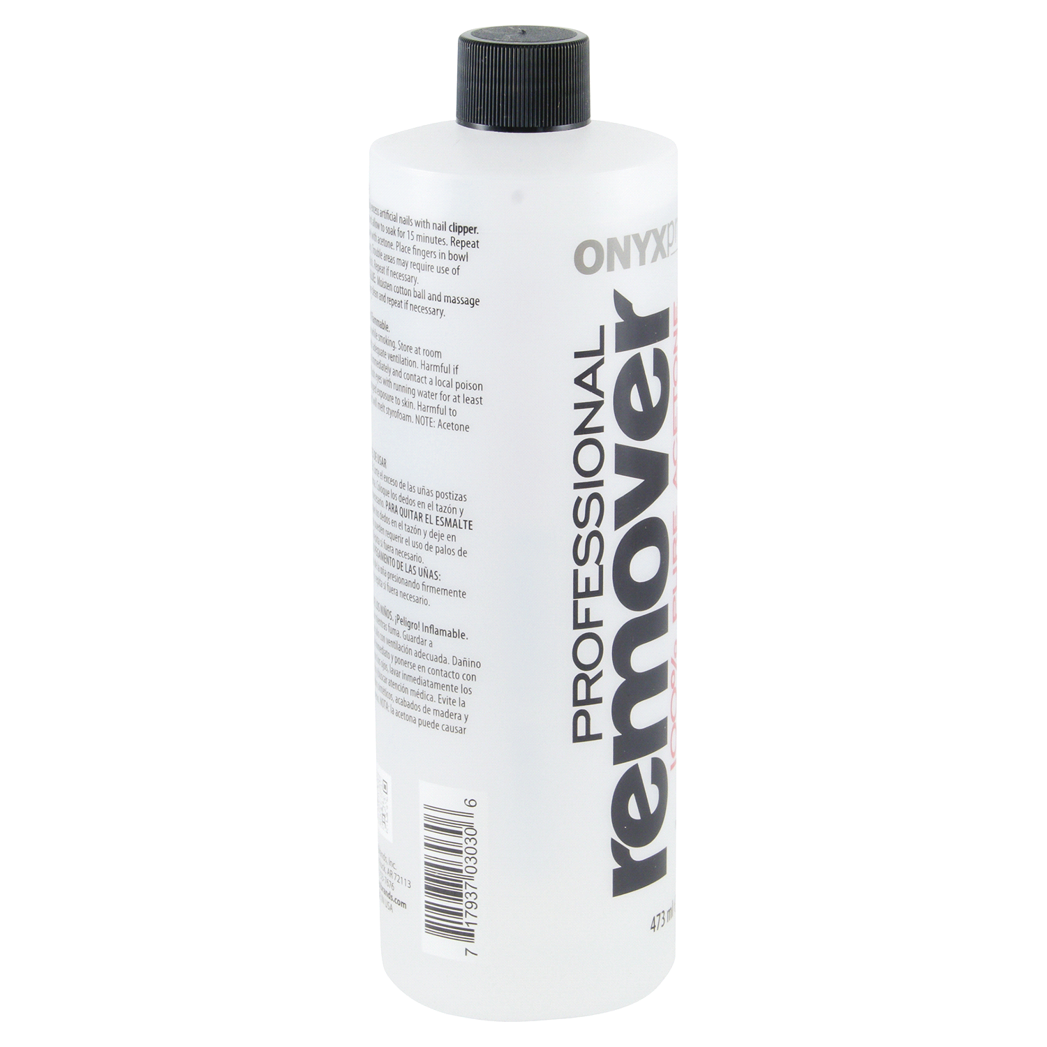 slide 2 of 3, Onyx Professional 100% Pure Acetone Maximum Strength Nail Polish Remover, 16 oz