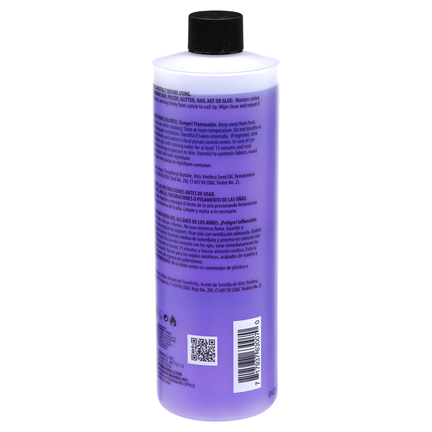 slide 3 of 3, Onyx Professional Lavender Scented Moisturizing Formula Nail Polish Remover, 16 fl oz