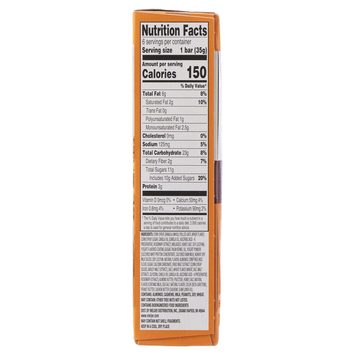 slide 15 of 17, Meijer Chewy Sweet & Salty Nut Granola Bars, 6 ct