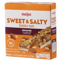 slide 8 of 17, Meijer Chewy Sweet & Salty Nut Granola Bars, 6 ct