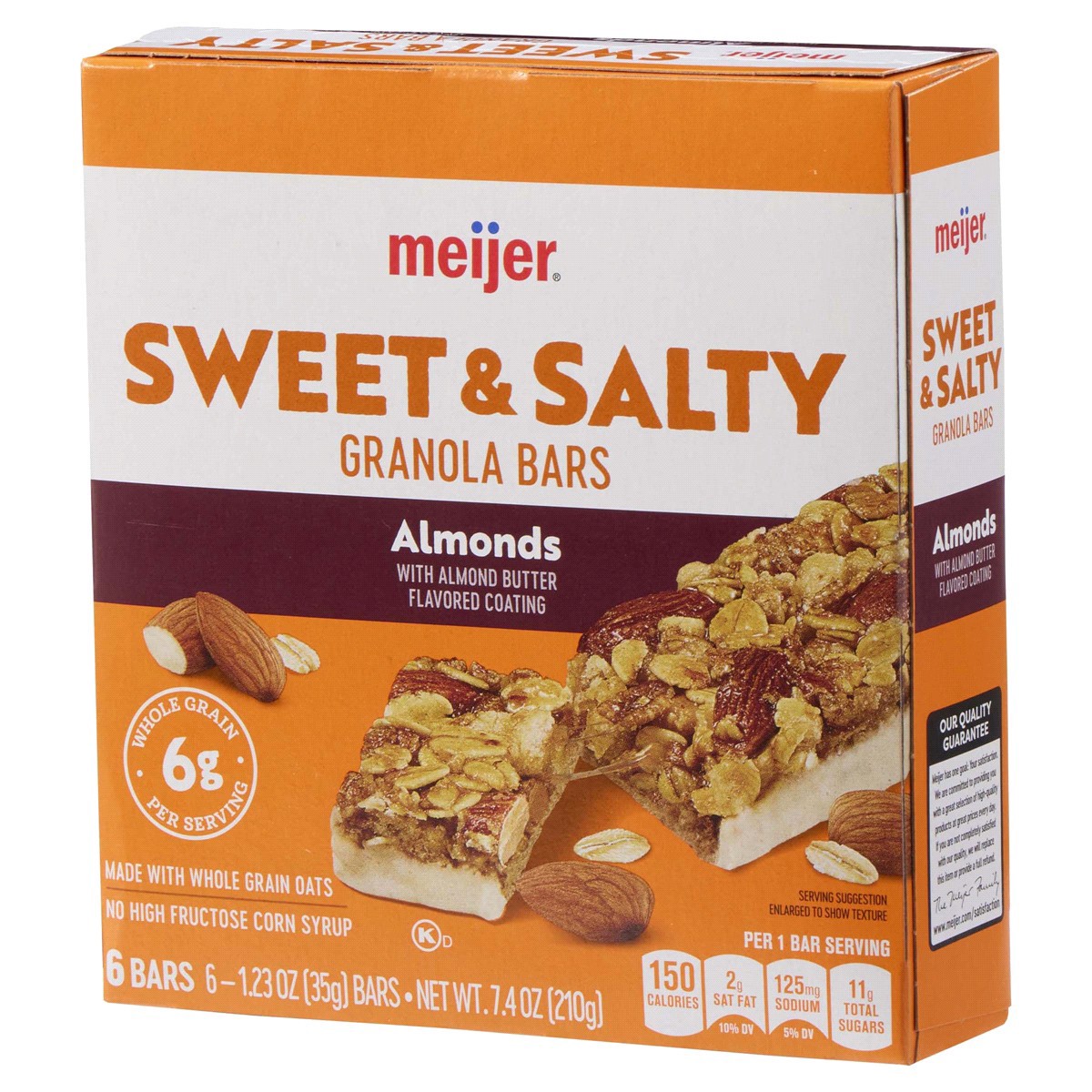 slide 4 of 17, Meijer Chewy Sweet & Salty Nut Granola Bars, 6 ct