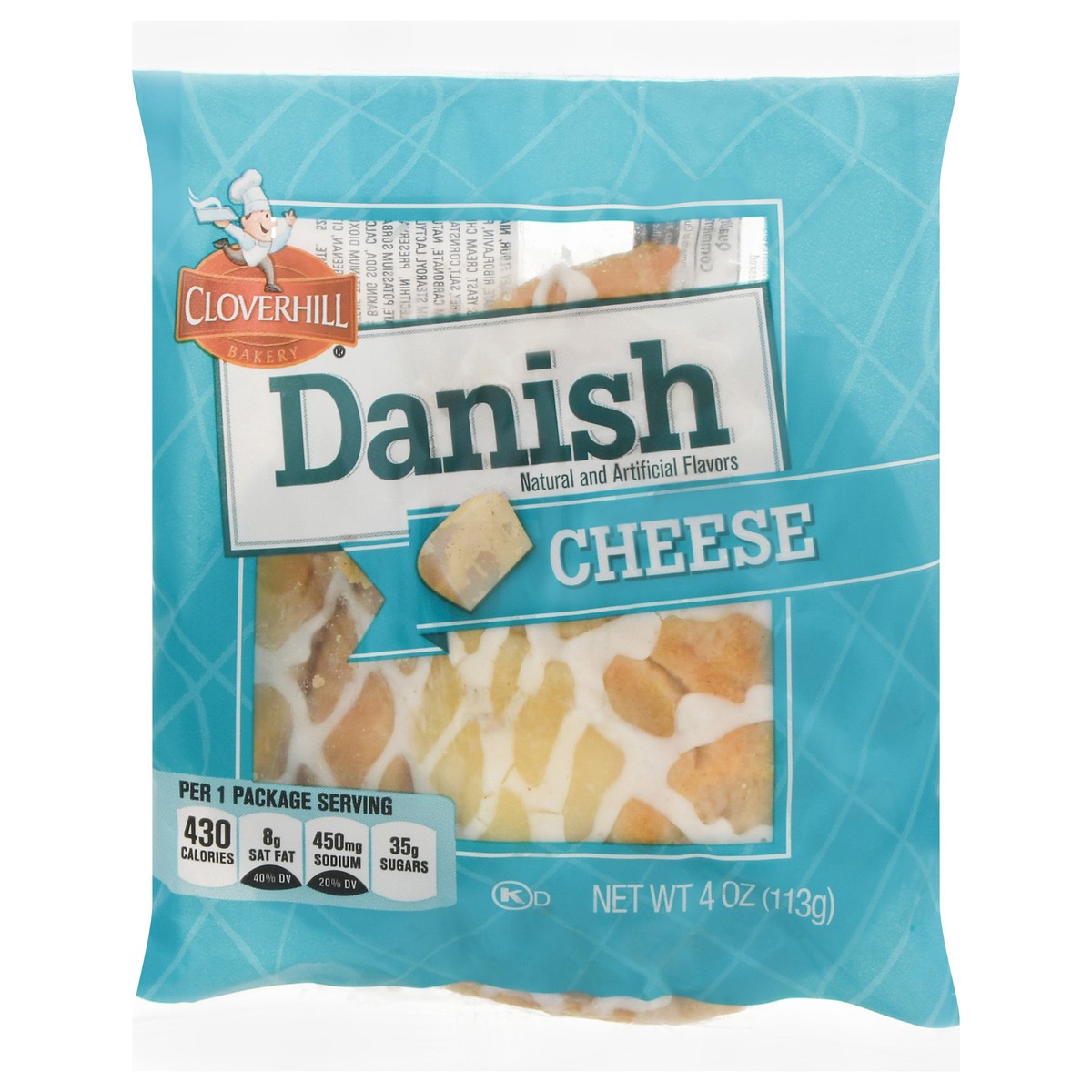 slide 1 of 13, FOUR DOTS Cheese Danish, 4 oz