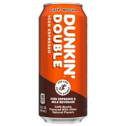 Dunkin' Double Café Mocha Iced Espresso Single Can, 15 fl oz