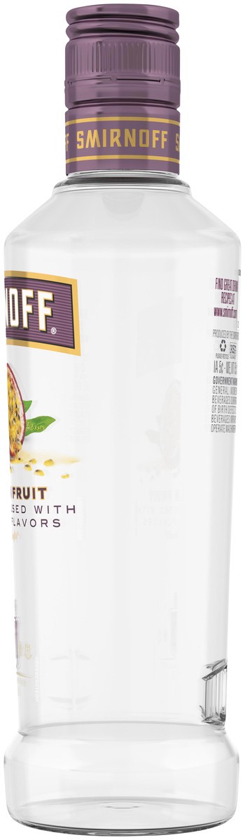 slide 4 of 8, Smirnoff Passion Fruit (Vodka Infused with Natural Flavors), 375 ml