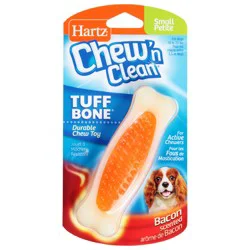Hartz Chew'n Clean Tuff Bone Small Durable Bacon Scented Chew Toy 1 ea