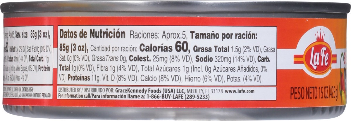 slide 8 of 12, La Fe Sardines in Hot Tomato Sauce 15 oz, 15 oz