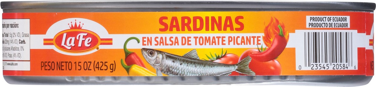 slide 11 of 12, La Fe Sardines in Hot Tomato Sauce 15 oz, 15 oz