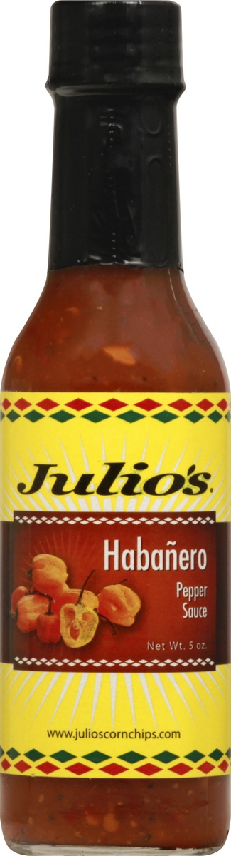 slide 9 of 10, Julio's Habanero Pepper Sauce, 5 oz