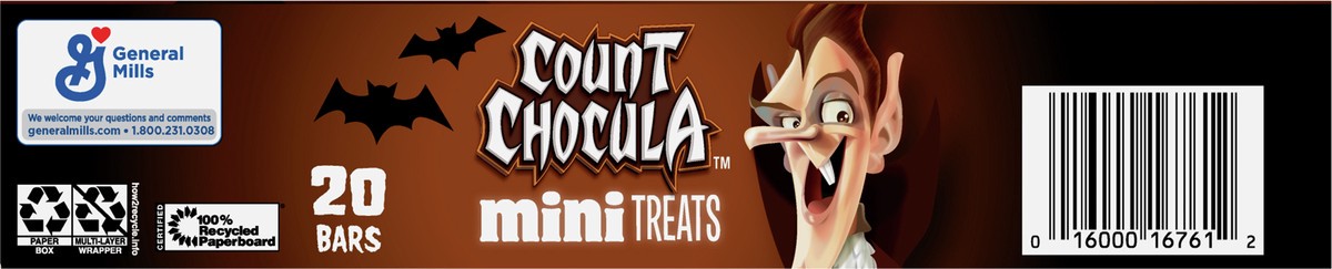 slide 12 of 14, Count Chocula Mini Treat Bars with Marshmallows, Halloween Kids Snacks, 20 Ct, 10 oz, 20 ct
