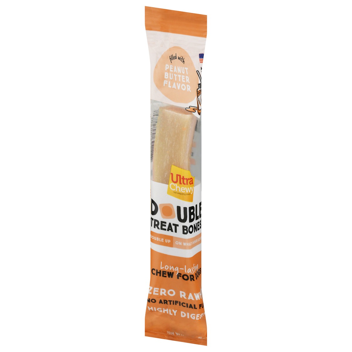 slide 3 of 9, Ultra Chewy Double Peanut Butter Flavor Treat Bones 2.8 oz, 2.8 oz