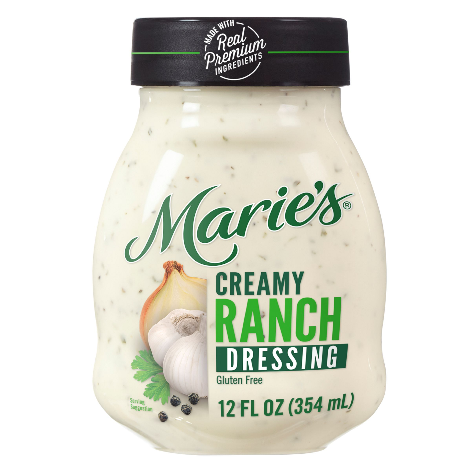 slide 1 of 3, Marie's Creamy Ranch Dressing 12 fl oz Plastic Jar, 12 fl oz