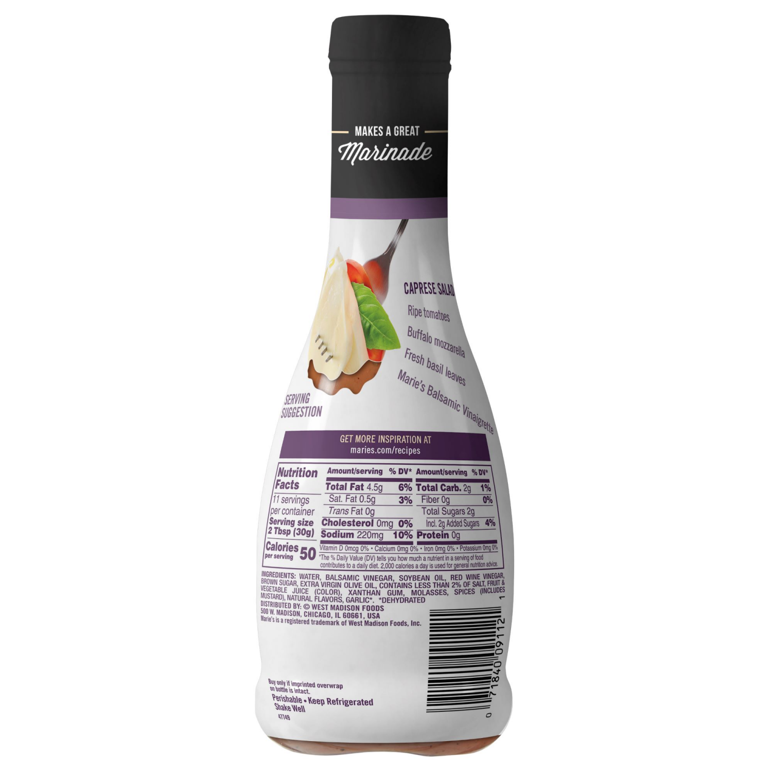 slide 2 of 2, Marie's Balsamic Vinaigrette 11.5 fl oz, 11.5 fl oz