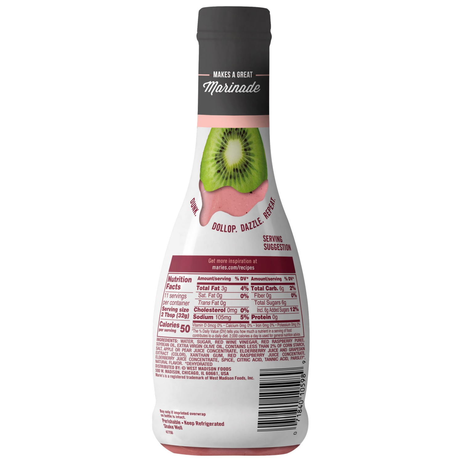 slide 2 of 2, Marie's Raspberry Vinaigrette 11.5 fl oz, 11.5 fl oz