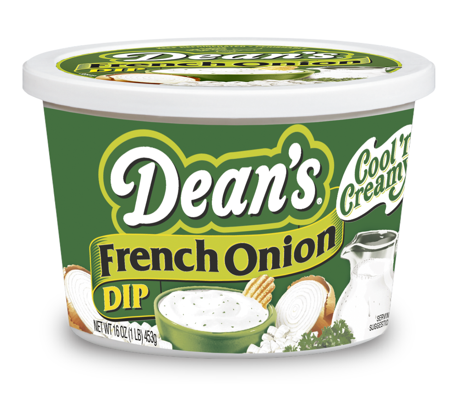slide 1 of 3, Dean's French Onion Dip 16 oz, 16 oz