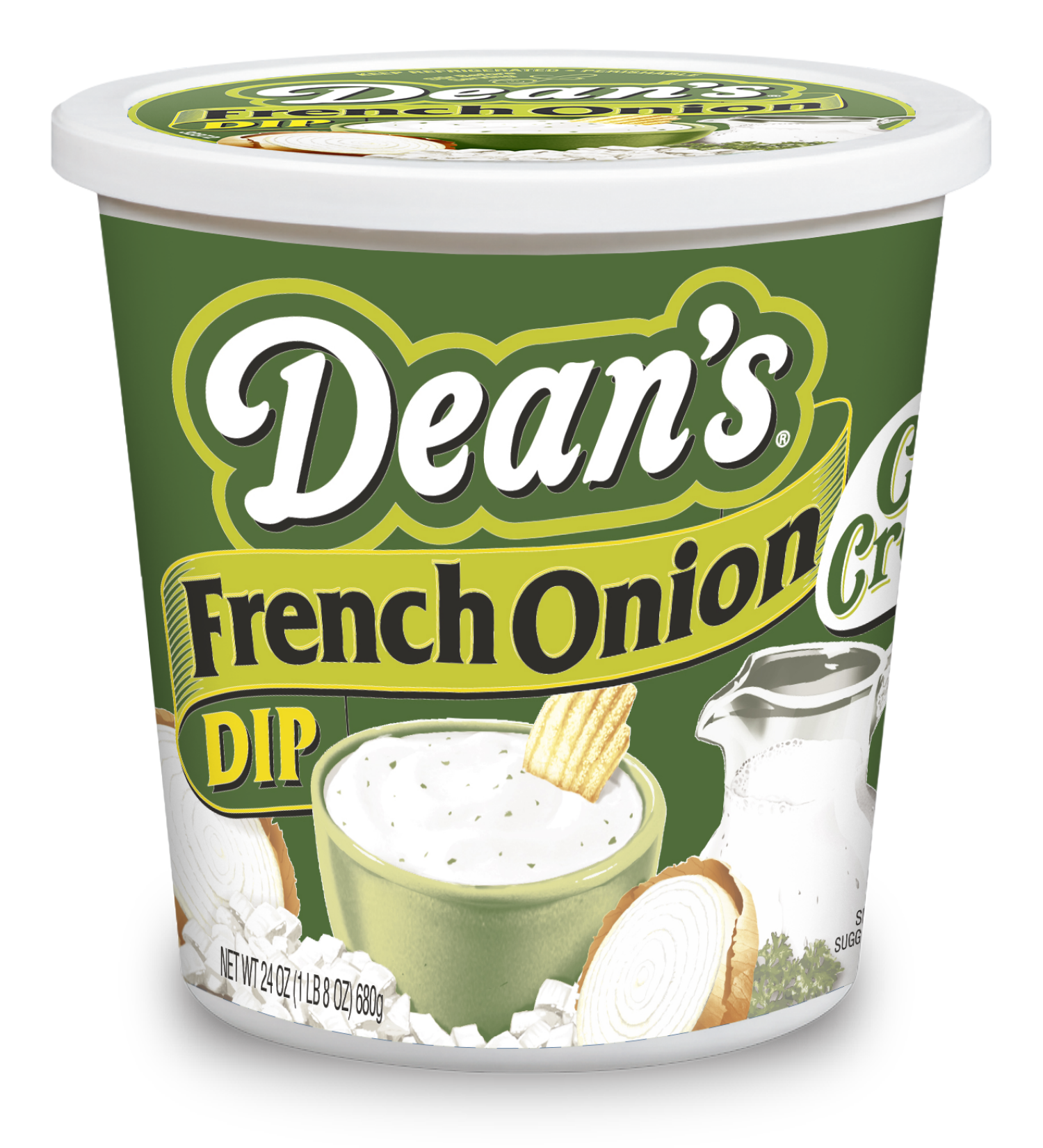 slide 1 of 3, Deans Fr Onion Dip, 24 oz