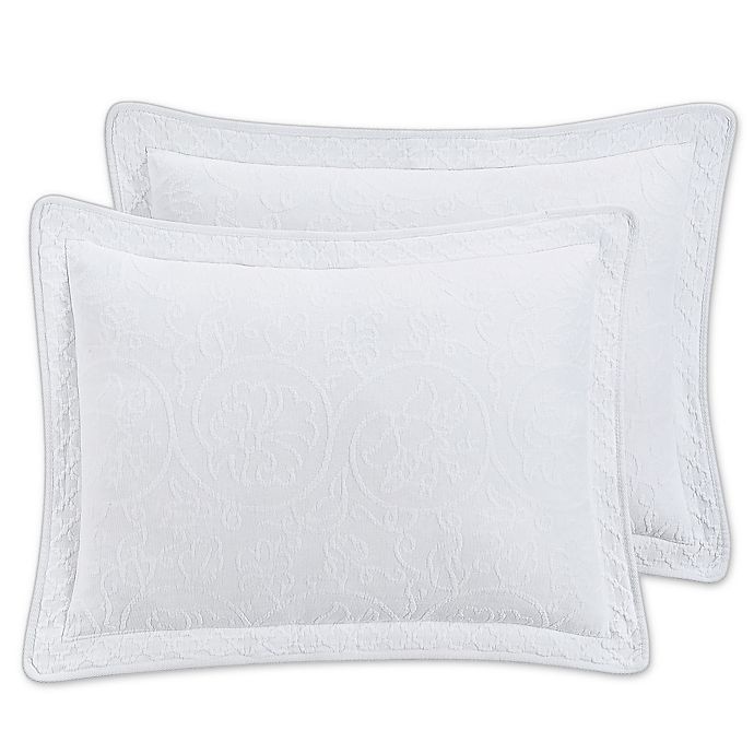 slide 1 of 1, Southern Enterprises Williamsburg Richmond Standard Pillow Sham - White, 1 ct