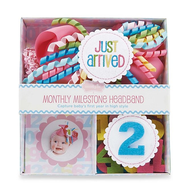 slide 1 of 1, Mud Pie Monthly Milestone Headband, 1 ct