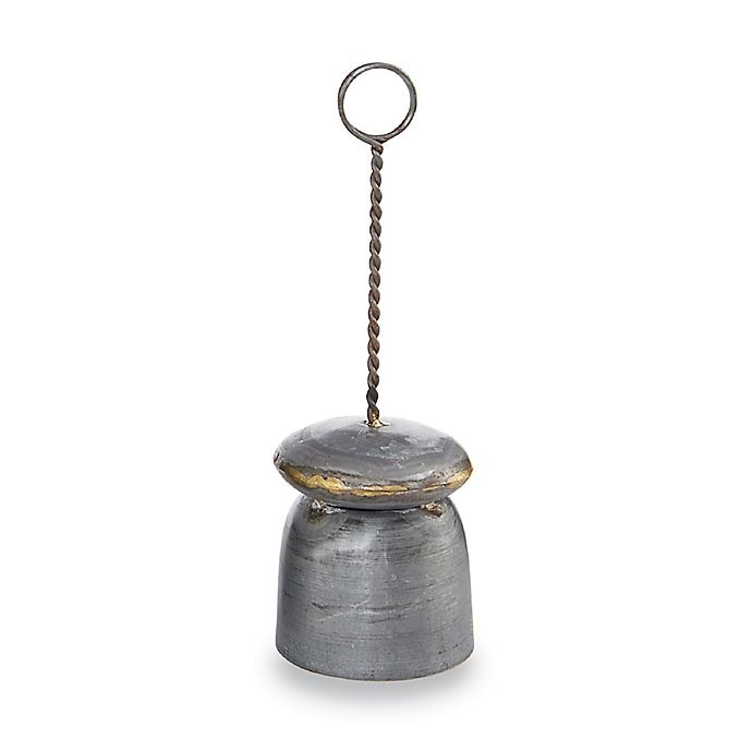 slide 1 of 1, Mud Pie Small Tin Photo Holder - Grey, 1 ct