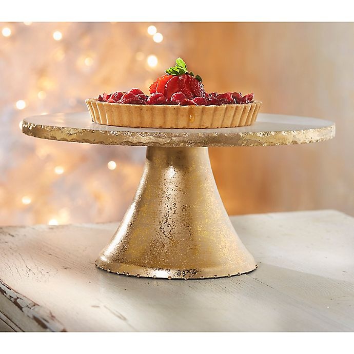 slide 2 of 2, Mud Pie Marble Cake Stand, 1 ct