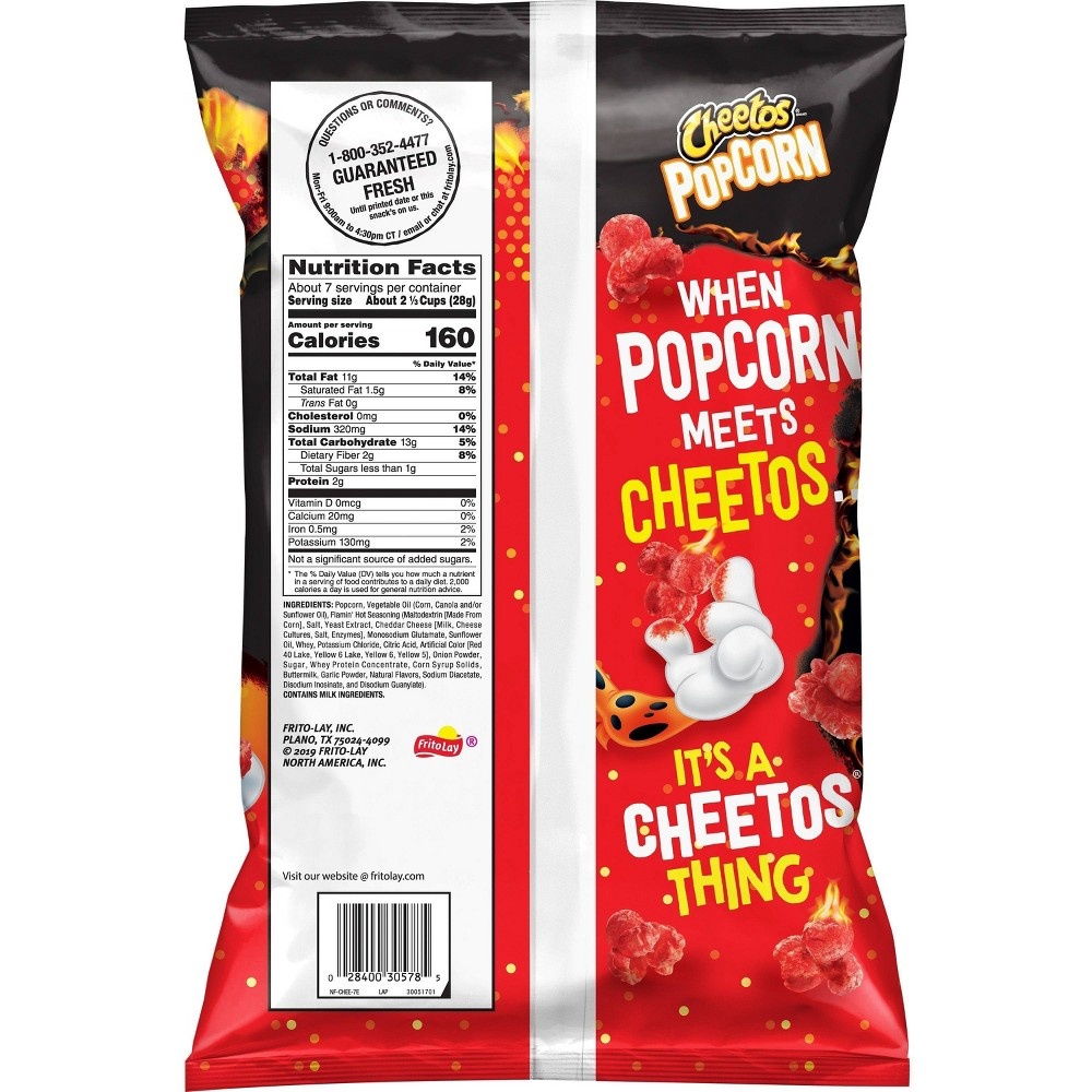 slide 2 of 3, Cheetos Flamin Hot Popcorn - 6.5oz, 6.5 oz