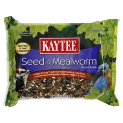 Kaytee Wild Bird Seed & Mealworm Treat Cake, 1.4 lb