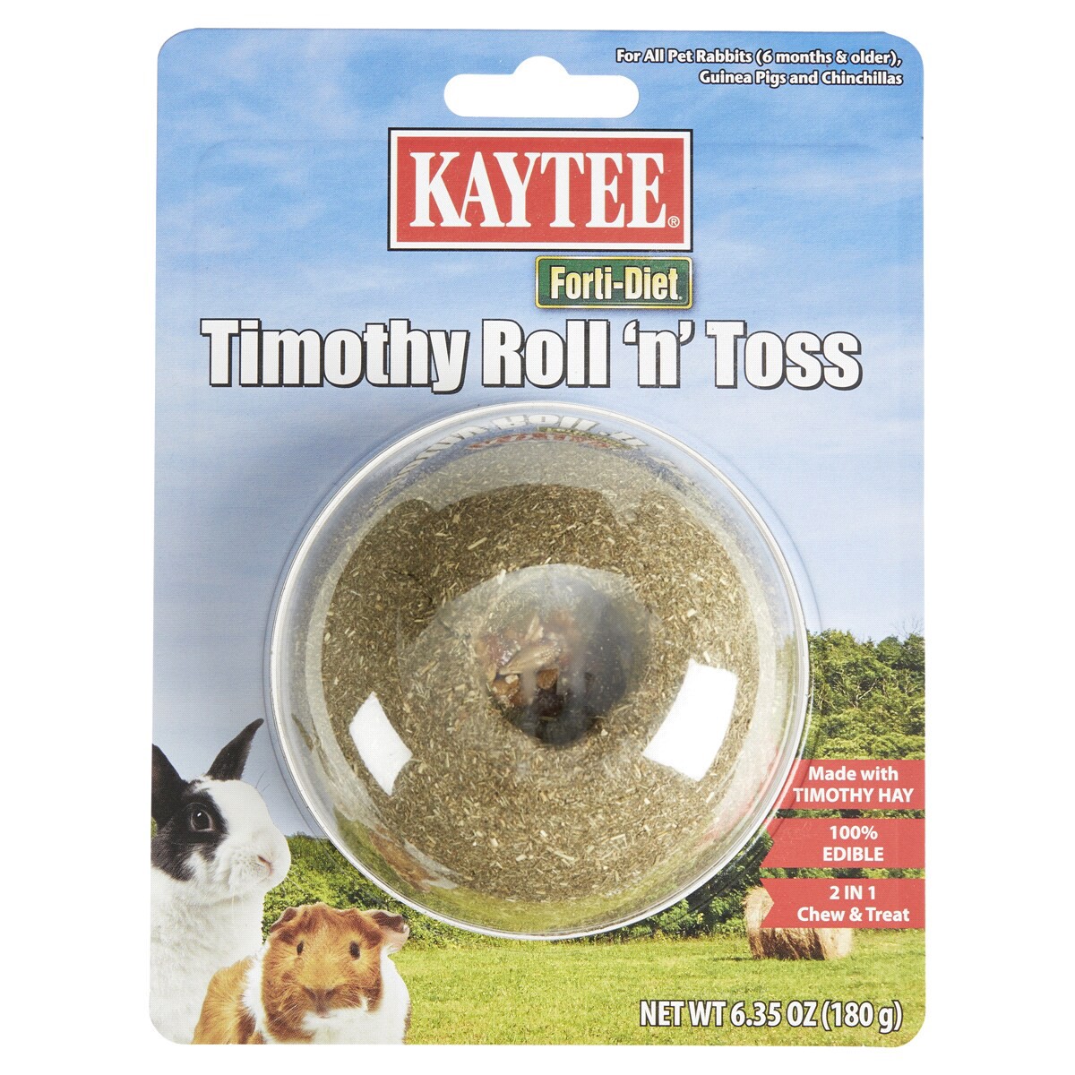 slide 1 of 2, Kaytee Premium Timothy Roll'n' Toss, 1 Ball, 1 ct